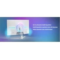 Resim Gamepower 27" Vivid V60 Curved Rgb 0.5ms 240Hz Va Fhd 1500R Hdr Adaptive Sync Beyaz Gaming Monitör 
