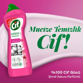 Resim Cif Krem Mucizesi Sakura Parfümlü Yüzey Temizleyici 750 ml 