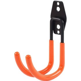 Resim Tenfowee Çok Amaçlı Turuncu Metal Askı - Bisiklet, Kaykay Ve Bahçe Eşyaları İçin Dayanıklı Duvar Kancası Turuncu 