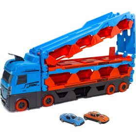 Resim Mixoyuncak Oyuncak Tır Taşıyıcı Tır Dev Boy 200 cm Uzunluğunda 2 Adet Mini Araba 