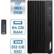 Resim MSI Pro DP180 Intel Core I5 12400 64GB 512GB SSD Intel UHD Grafik Freedos Masaüstü Bilgisayar MS422XTRF16 + Zettausbbellek 