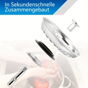 Resim 1pc 316 Paslanmaz Çelik Mutfak Gideri Süzgeci, Evrensel Uygun, Dayanıklı Filtre Aracı, Verimli Drenaj için Mutfak Aksesuarı 