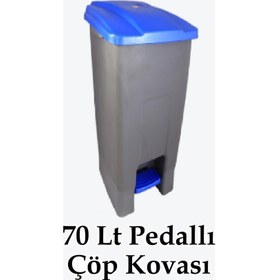 Resim Plastik Pedallı Çöp Kovası 