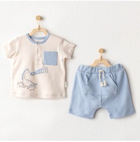 Resim Andywawa Erkek Bebek Dinazor 2'li Takım Mavi Ac25915 Çok Renkli 