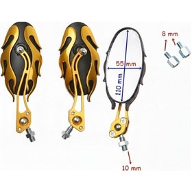 Resim Ayna Alevli Modifiye Gold 8-10 Mm 