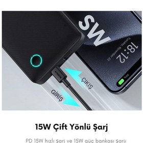 Resim Baseus PPAP10A Çift Yönlü Hızlı 15 W 10000 Mah Powerbank 