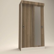 Resim Kenzlife gardırop sürgülü kapaklı kapılı karanfil090 crd aynalı gardolap dolap 