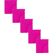 Resim 5 Adet Pamuklu Ve Lastikli 60 X 120 + 15 Cm Penye Bebek Çarşaf-fuşya 