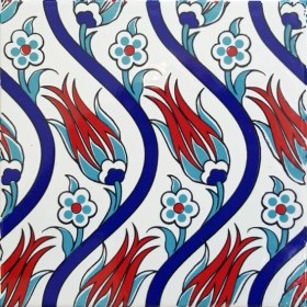 Resim Can Seramik 20*20 Cm Cç20 Iznik Çini Karo 5' Li 1 Paket 