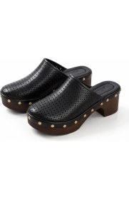 Resim Patron Shoes Kadın Platform Dolgu Topuk Terlik Günlük Şık Rahat Terlik 