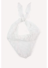 Resim Defacto Kadın Çiçekli Beyaz Bandana H5492ax26smwt1 Beyaz-wt1 