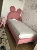 Resim Puf Bebe 100x200 Ölçüde Kulaklı Çocuk Yatağı (YATAK DAHİLDİR) 