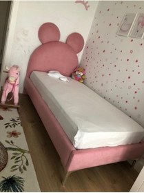 Resim Puf Bebe 100x200 Ölçüde Kulaklı Çocuk Yatağı (YATAK DAHİLDİR) 