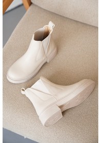 Resim D0646 Soğuk Geçirmez Kışlık Kadın Bot & Bootie Nut 