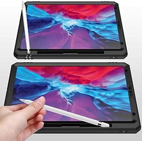 Resim Zore Apple İle Uyumlu iPad Pro 12.9 2020 (4.Nesil) Kılıf Tablet Vega Kapak, Siyah 