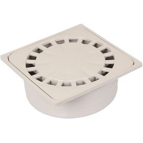 Resim 20x20cm 70'lik Alttan Çıkışlı Yer Süzgeci / Plastik 