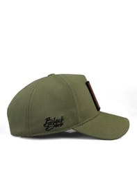 Resim Blackbörk Premium Haki Şapka Cap Aslan 2 Logo 