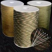 Resim 30m/100m 4mm Örgülü Halat, Açık Hava Aktiviteleri İçin El Yapımı DIY Halat 