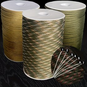 Resim 30m/100m 4mm Örgülü Halat, Açık Hava Aktiviteleri İçin El Yapımı DIY Halat 