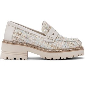 Resim Mammamia D25ya-3655 Kadın Hakiki Deri Casual Ayakkabı Krem Krem 