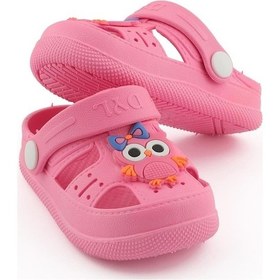 Resim Daye Ortopedik Kaydırmaz Tabanlı Hayvan Figürlü Çocuk Sandalet Terlik BKPK01001 