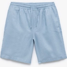 Resim Koton Cepli Keten Viskon Karışımlı Bermuda Oversize Beli Bağcıklı Şort Indıgo 5sam40074hw İndigo 