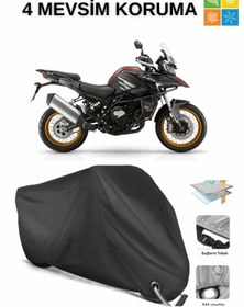 Resim AutoEN RKS SRT800SX DAYANIKLI KİLİT UYUMLU SU GEÇİRMEZ MOTOSİKLET BRANDASI-SİYAH 