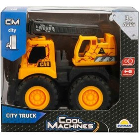 Resim Sürtmeli Şehir Aracı 47132 Sarı Vinç Çok Renkli 