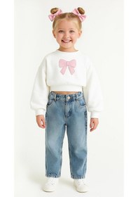 Resim 5-8 Yaş Çocuk Pantolon Mavi 