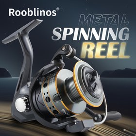 Resim 1pc Rooblinos BK Döner Balıkçılık Makinesi - Hızlı Geri Çekim, Hafif ve Taşınabilir Döner Tekerlek, Pürüzsüz Sürükleme Sistemi ile, Tatlısu/Tuzlu Su Balıkçılığı ile Uyumlu, Bass, Trout, Pike, Salmon için İdeal - Başlangıç ve Profesyonel Balıkçılar için İdeal, Ergonomik Kolu, Hassas Mühendislik, Açık Hava Sporcuları, Tatlısu ve Tuzlu Su Balıkçılığı Ekipmanları, Güçlendirilmiş Naylon ve Pürüzsüz Sürükleme Sistemi, Seyahat Dostu ve Her Yerde Balıkçılık için Mükemmel, Model. 'S kalın kalıplar., Ma 