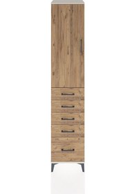 Resim Hyperion Dolap 2 Raflı 5 Çekmeceli Tek Askılı 44x44x221 Aytaş... Aytaşı 