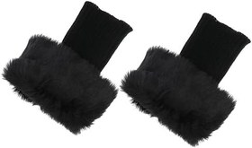 Resim CALLARON 1 Çift Kürk Bot Galoşları Ayakkabı Kadın Kış Çizmeler Ayakkabı Aksesuarı Bacak Isıtıcıları Bacak Kapağı Kış Bacak Isınma Sıcak Tutmak Sıcak 