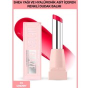 Resim Maybelline Lifter Glaze Shea Yağı ve Hyalüronik Asit içeren Renkli Dudak Balmı - 04 Cherry Swirl 
