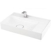Resim Lapino Infinity 60 CM Tezgah Üstü Dikdörtgen Beyaz Lavabo 
