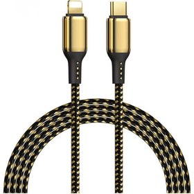 Resim Leopard Lightning USB Kablo 2.4A Hızlı Şarj Kablosu 100 cm Data Kablo Naylon Örgü 