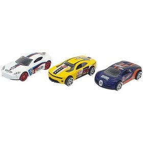 Resim 3'lü Araba Yarış Seti - Die Cast - Ds045 - Elmg-726355 Renkli 