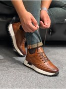 Resim Avni Ceylan Erkek Casual Deri Sneaker Ortapedik İthal Taban 