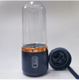 Resim Sunshine022 Blue 400ml 6 Bıçaklı Usb Şarjlı Spor Seyahat Portatif Blender Meyve Sıkacağı 