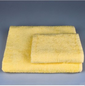Resim Banyo Havlu Takımı 50 X 90 Cm Ve 90 X 150 Cm %100 Pamuk Sarı 