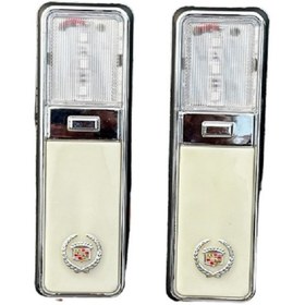 Resim dogan oto Cadillac Gazetelik Şeffaf Beyaz 