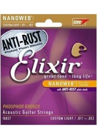 Resim Elixir 011-052 Fosfor Bronz Akustik Gitar Teli 16027 
