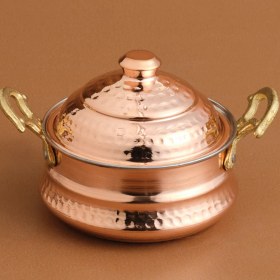Resim Karaca Ahlat Bakır Mini Güveç Tencere 10 cm 