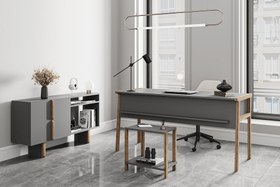 Resim LAGOMOOD ZENİTH OFİS TAKIMI, ANTRASİT CEVİZ 