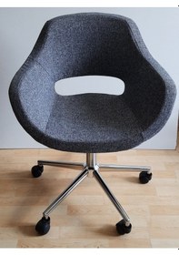 Resim Ofis Koltuğu Bilgisayar Sandalyesi Konik Ayaklı 