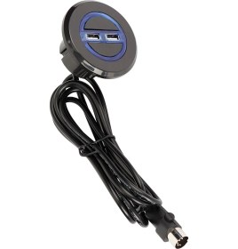 Resim Hangfox Ev Otomasyonu Koltuk El Kontrolü: Dairesel 5 Pinli, Çift Usb Şarj 5v , Su Geçirmez Abs Malzeme 