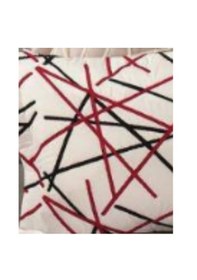 Resim Zen Kabartma Panç Nakış Yatak Örtüsü Çift Kişilik Kırmızı Beyaz - Kırmızı 