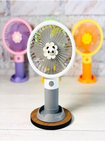 Resim ULTRATEKNO Mini Fan Masaüstü Taşınabilir Telefon Stantlı Vantilatör 2si 1 Arada Taşınabilir Masaüstü Fan 