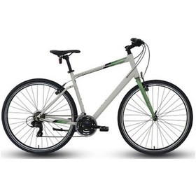 Resim Carraro Sportive 321 Gezi Bisikleti Shimano 21 Vites Gri Yeşil - 56 Kadro Gri - Yeşil 