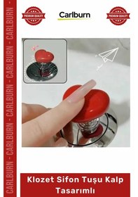 Resim Özel Üretim Banyo Aksesuarı Yapışkanlı Şık Modern Dekoratif Estetik Klozet Sifon Tuşu Kalp Tasarımlı Çok Renkli 