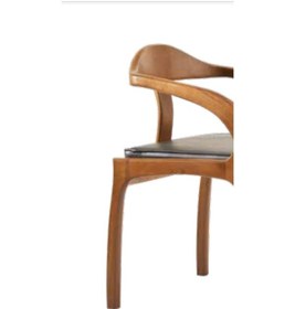 Resim Bengimobilya Sandalye Zus137 Tam Kolçak Model Suni Deri Döşeme Kayın Torna Re 